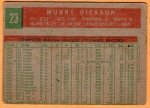1959 Topps Murry Dickson Yankees #23 Card