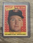 1958 Topps All Star Herb Score Card #495