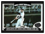 David Justice 2004 Topps Atlanta Braves Card