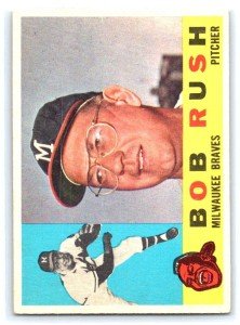 1960 Topps Bob Rush Baseball Card #404b