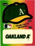 Fleer Baseball Team Logo Stickers (1983-1986)