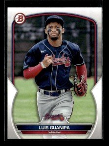 Luis Guanipa 2023 Bowman Draft Atlanta Braves 5 Card Lot