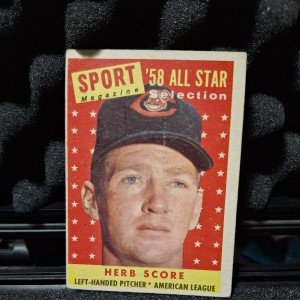 1958 Topps Sport Magazine All-Star Herb Score Card