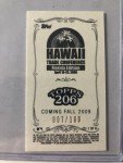 2009 Topps 206 Honus Wagner Hawaii Back 7/100