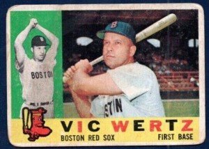 1960 Topps Vic Wertz #111 Boston Red Sox Card