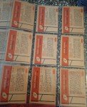 1960 Fleer Football Complete Set - 132 Cards