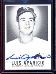 Luis Aparicio 1960 Leaf Autographed Card - White Sox