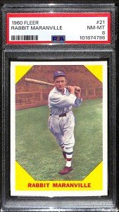 1960 Fleer Rabbit Maranville HOF Baseball Card