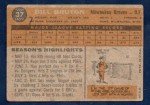 1960 Venezuelan Topps Bill Bruton #37 Card