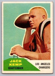 1960 Fleer Jack Kemp Chargers Rookie Card