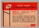 1960 Fleer Jack Kemp Chargers Rookie Card