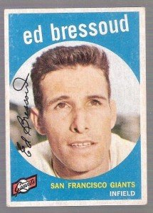 1959 Topps Ed Bressoud #19 Giants Card
