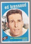 1959 Topps Ed Bressoud #19 Giants Card