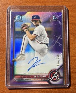 2022 JR Ritchie Purple Refractor Auto /250