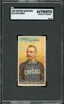 1888 Goodwin Champions Cap Anson Baseball Card