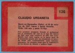 1967 Topps Venezuelan Claudio Urdaneta Sports Card