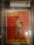 1958 Topps Mickey Mantle All-Star Selection Card