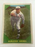 1960 Fleer Burleigh Grimes Baseball Card #59