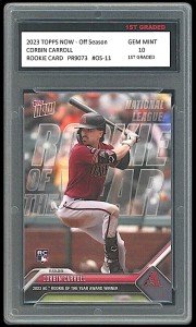 Corbin Carroll 2023 Topps Now Graded 10 Rookie Card