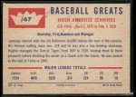1960 Fleer Baseball Greats Hughie Jennings Card