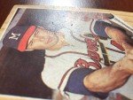 1962 Topps Venezuelan Eddie Mathews Rare Card