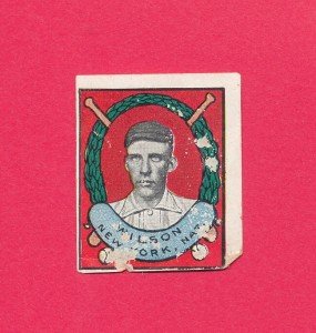 Art Wilson 1911 NY Helmar Stamps Sports Card