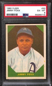 1960 Fleer Jimmie Foxx #53 PSA 6 Card