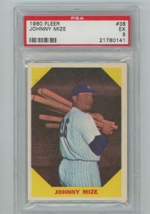 Johnny Mize 1960 Fleer PSA 5 Sports Card