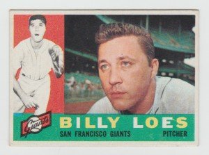 1960 Venezuelan Topps Billy Loes #181 Giants Card