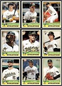 2025 Topps Heritage Athletics Team Set