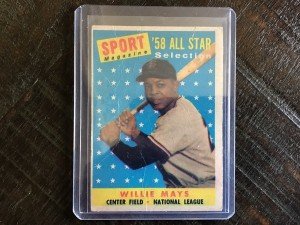 1958 Topps Willie Mays All Star Sports Card