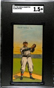 1911 T201 Mecca Double Folder Clarke/Byrne Card