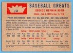 1960 Fleer #3 Babe Ruth Baseball Card