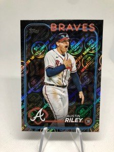 Austin Riley 2024 Topps Foil Card #595 Braves