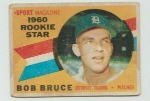 1960 Bob Bruce RC #118 Detroit Tigers Card