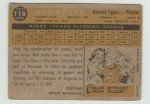 1960 Bob Bruce RC #118 Detroit Tigers Card