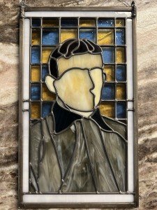 1909 T206 Honus Wagner Stained Glass Artwork