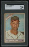 1966 Topps Ed Mathews #200 SGC 1 Card