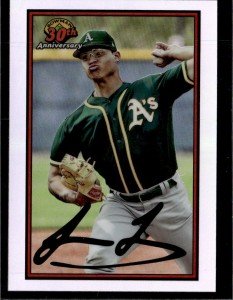 2019 Bowman Jesus Luzardo Chrome Card #B30-JL