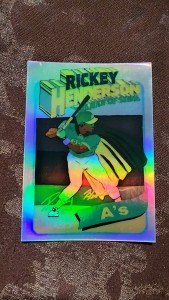 Rickey Henderson Holographic Sticker - Oakland A's
