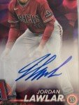 2024 Topps Chrome Jordan Lawlar Lava Rookie Auto #/299