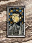 1909 T206 Honus Wagner Stained Glass Artwork