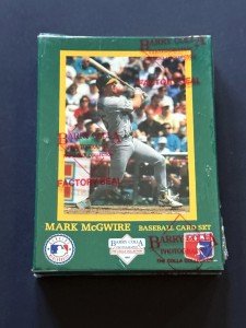 1992 Mark McGwire Barry Colla Baseball Card Set