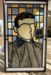 1909 T206 Honus Wagner Stained Glass Artwork