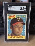 1958 Topps Eddie Mathews All Star Card #480