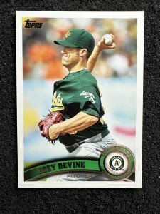 Joey Devine 2011 Topps Update Oakland Athletics Card