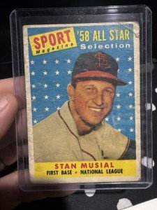 1958 Topps Stan Musial All-Star Card #476