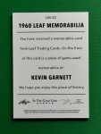 2022 Leaf Kevin Garnett Platinum Blue Card #/5
