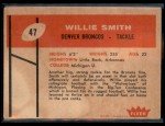 1960 Fleer Willie Smith Sports Card #47