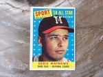 1958 Topps Eddie Mathews All Star Card #480